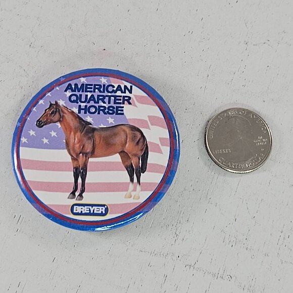 Breyer American Quarter Horse Pinback Button - Picture 2 of 4